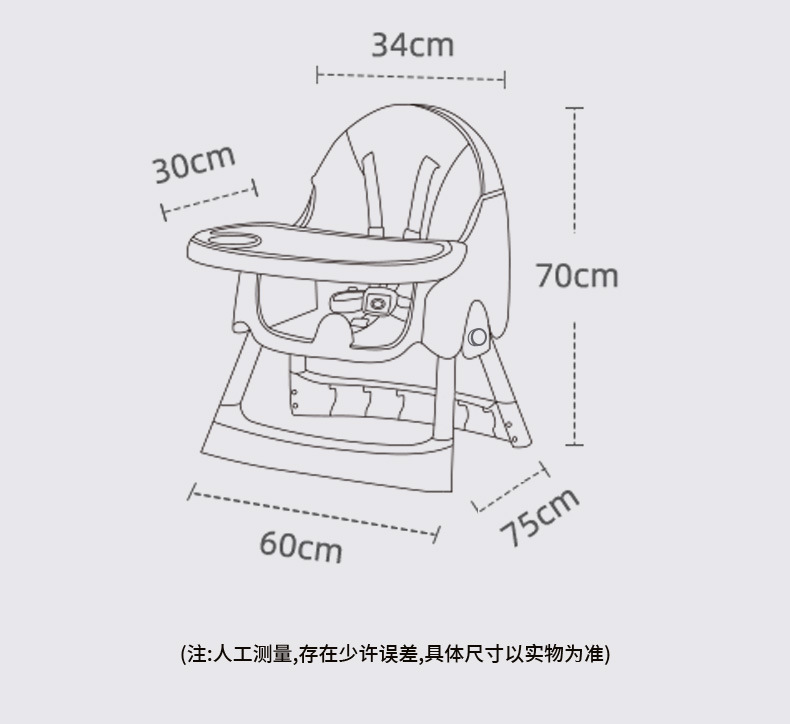 世纪宝贝儿童餐椅多功能宝宝餐椅婴幼儿餐桌椅可调节可拆卸婴儿椅详情15