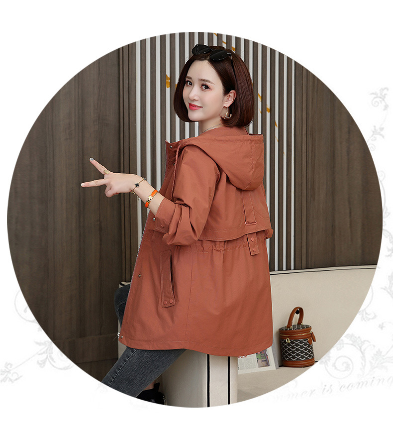 小香风中长款风衣女士2024春秋新款宽松休闲洋气百搭工装外套大码详情17