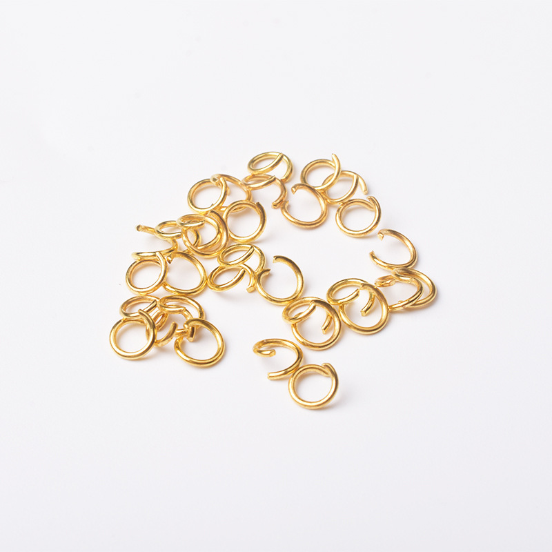 Cross-border exclusive supply of open rings, hanging rings, single rings, hand-connected rings, jewelry accessories, connecting rings, iron rings, open rings wholesale pic 3