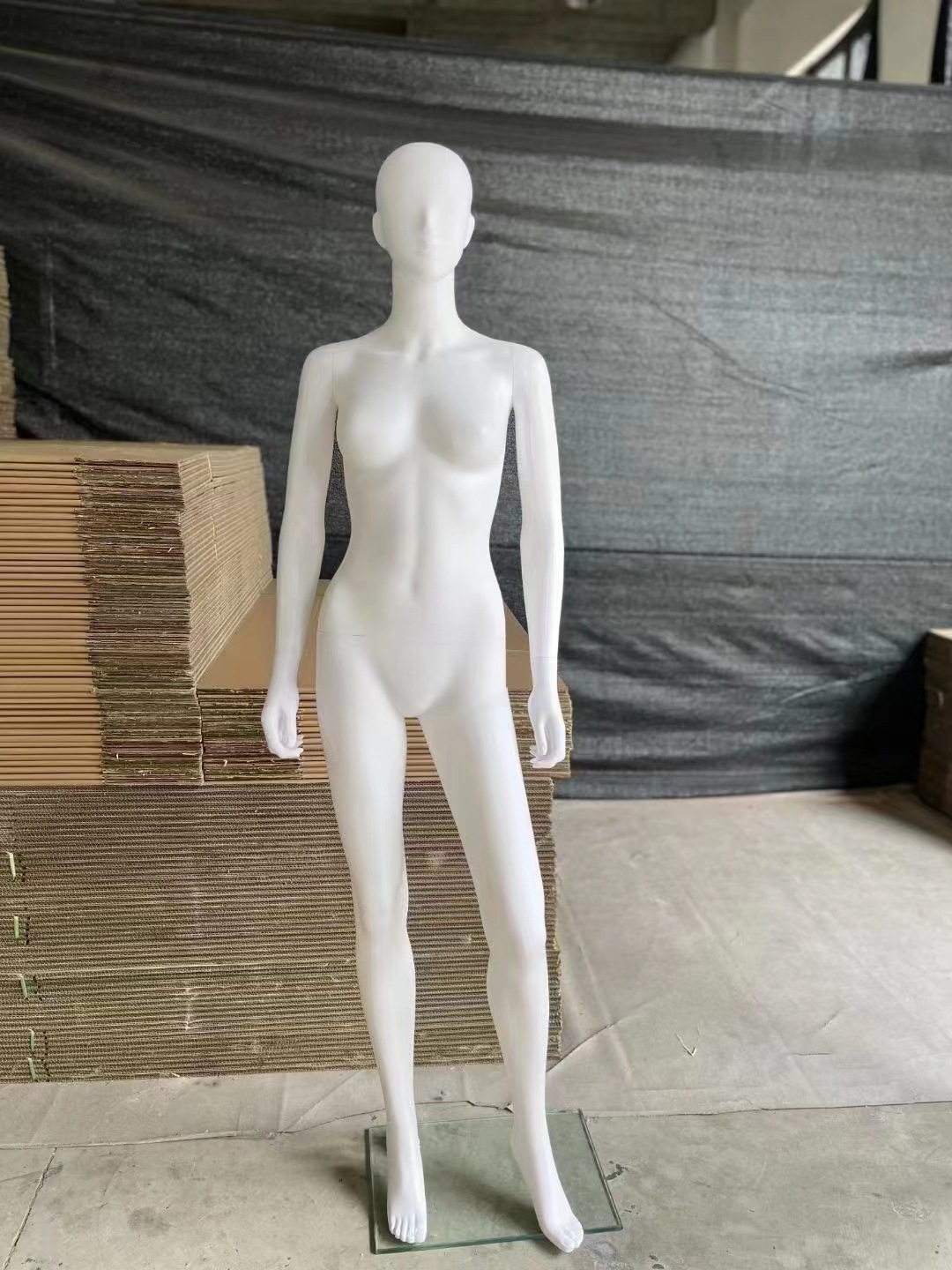 塑料模特白色人体模特女全身模特服装模特道具假人模特橱窗展示架详情7