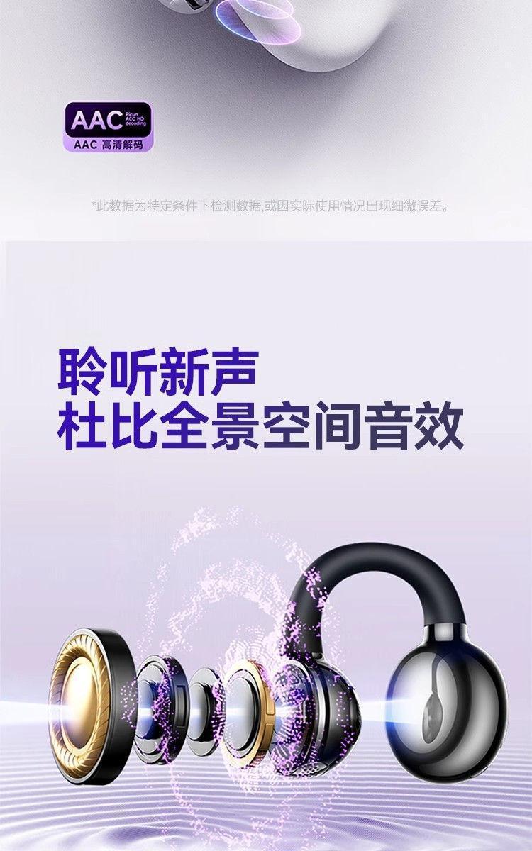 The new GTS15 wireless Bluetooth headphones, featuring a sporty over-ear clip-on design, are compatible with high-quality noise cancellation from Huawei and SONY pic 7