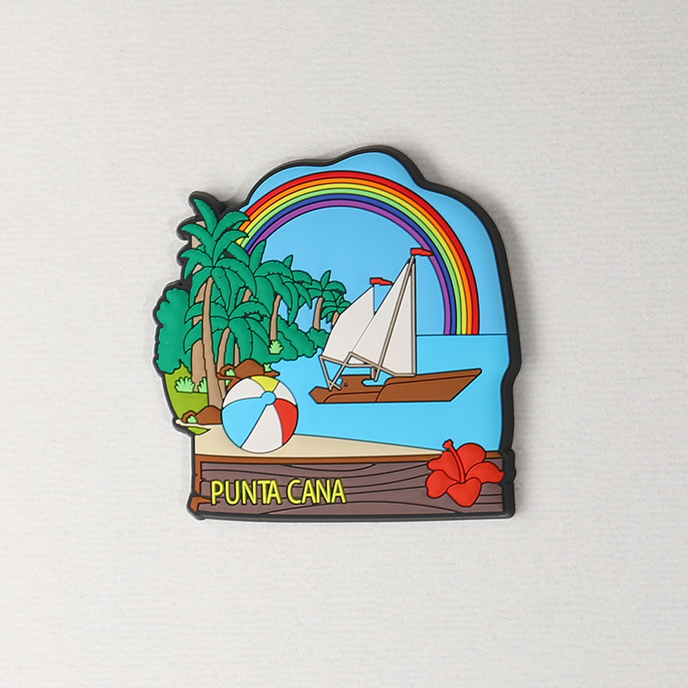 PVC soft rubber refrigerator stickers, tourist attraction souvenirs, three-dimensional refrigerator decoration pic 4