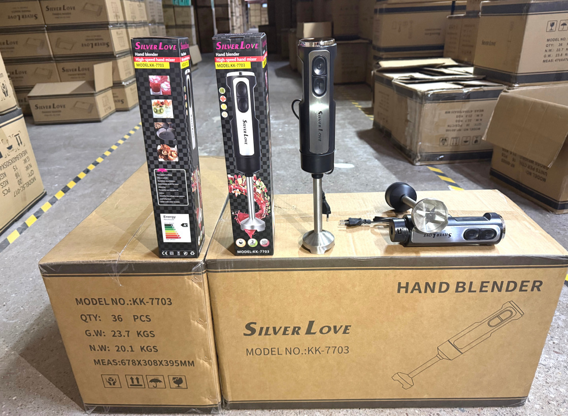 European standard cross-border trade portable household kitchen blender, handheld electric stainless steel cooking stick blender, electric Z209 pic 2