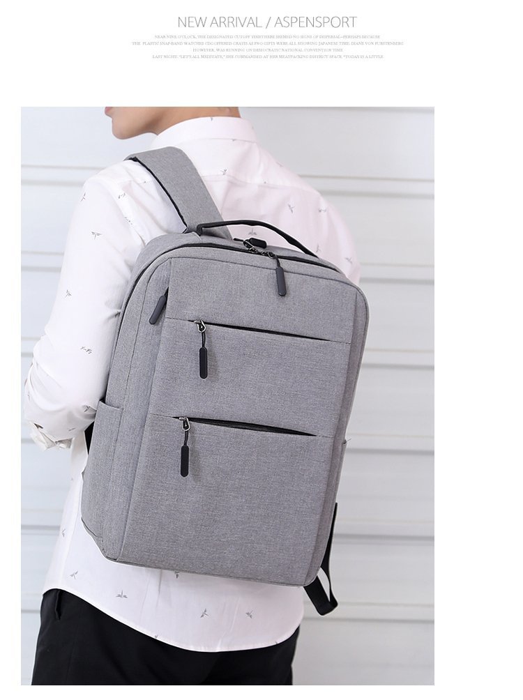 Cross-border 2026 New Business backpack, usb charging Schoolbag, travel waterproof laptop bag, backpack pic 12