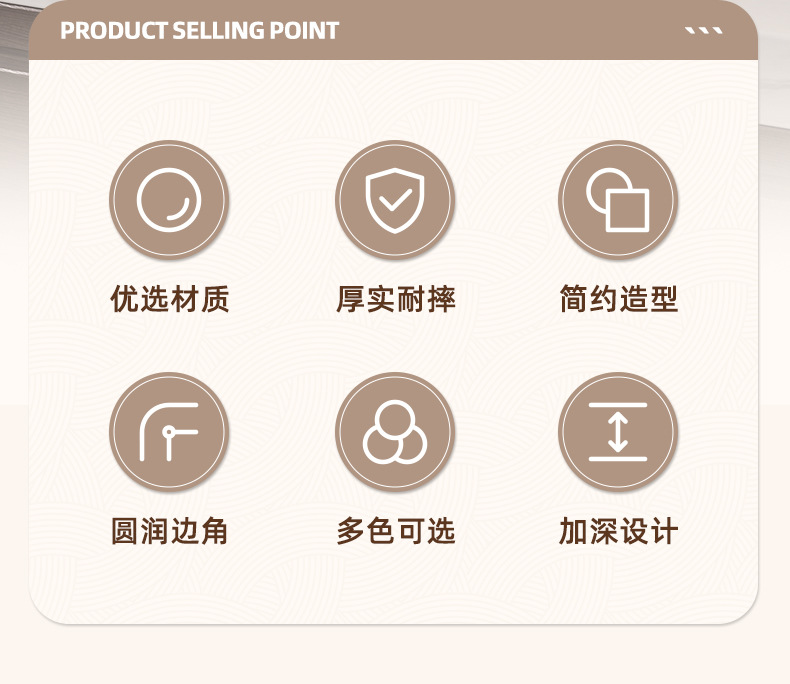 学生宿舍加厚洗衣洗脸泡脚盆家用厨房大号洗菜盆奶油风塑料脸盆详情2