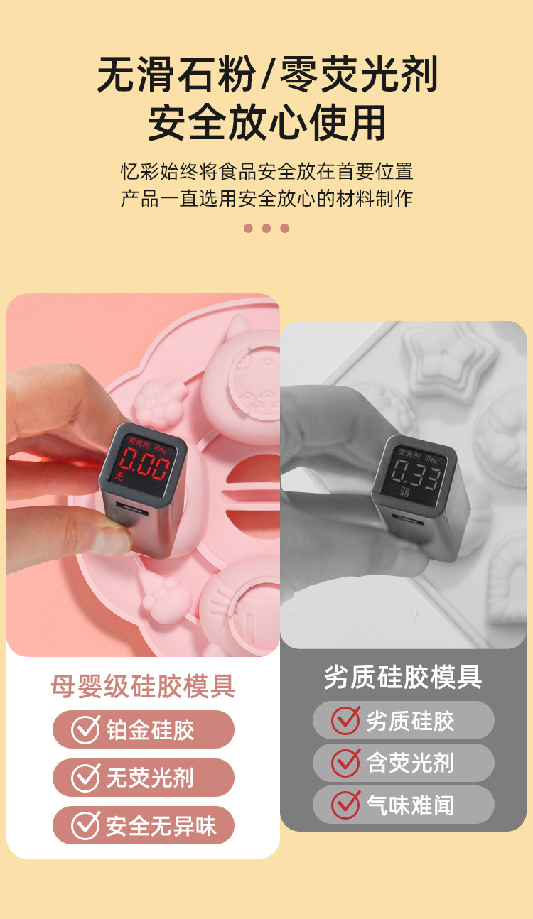 宝宝辅食模具食品级可蒸可煮婴儿蒸糕模具耐高温钵仔糕硅胶蛋糕模详情2