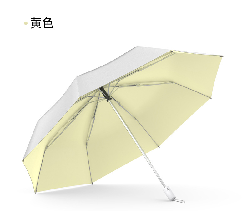 日系超轻三折全自动6骨晴雨两用伞遮阳钛银防晒太阳礼品广告伞详情10