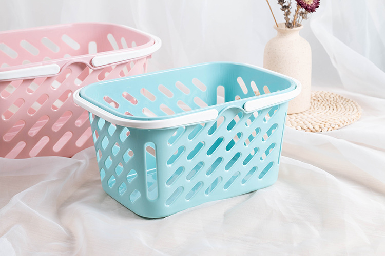 Shopping baskets, small hand-held baskets, bath baskets, toiletry baskets, plastic storage baskets, storage frames, fruit baskets, vegetable baskets pic 14