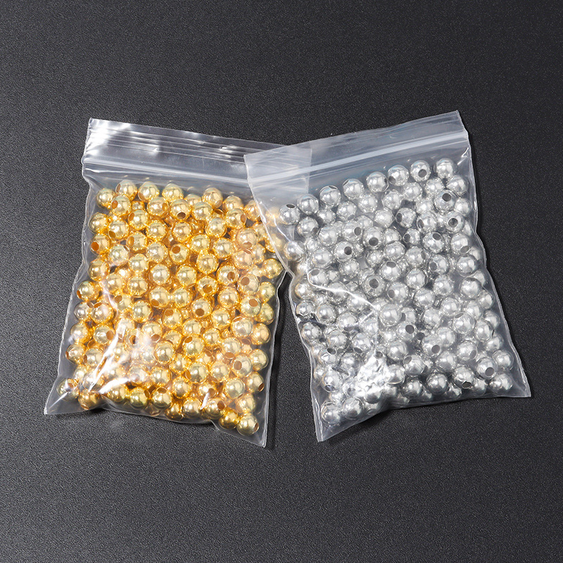 多规格电镀铁圆珠多色直孔圆珠隔珠金珠定位珠散珠diy饰品材料详情6