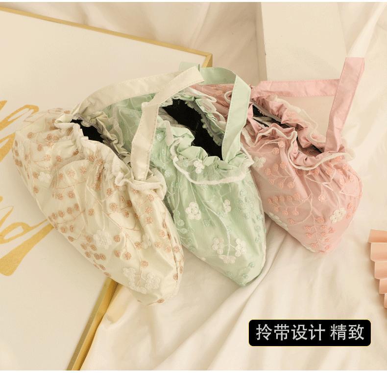 刺绣双层黑胶防晒少女心蕾丝全自动防紫外线晴雨两用遮阳太阳伞详情8