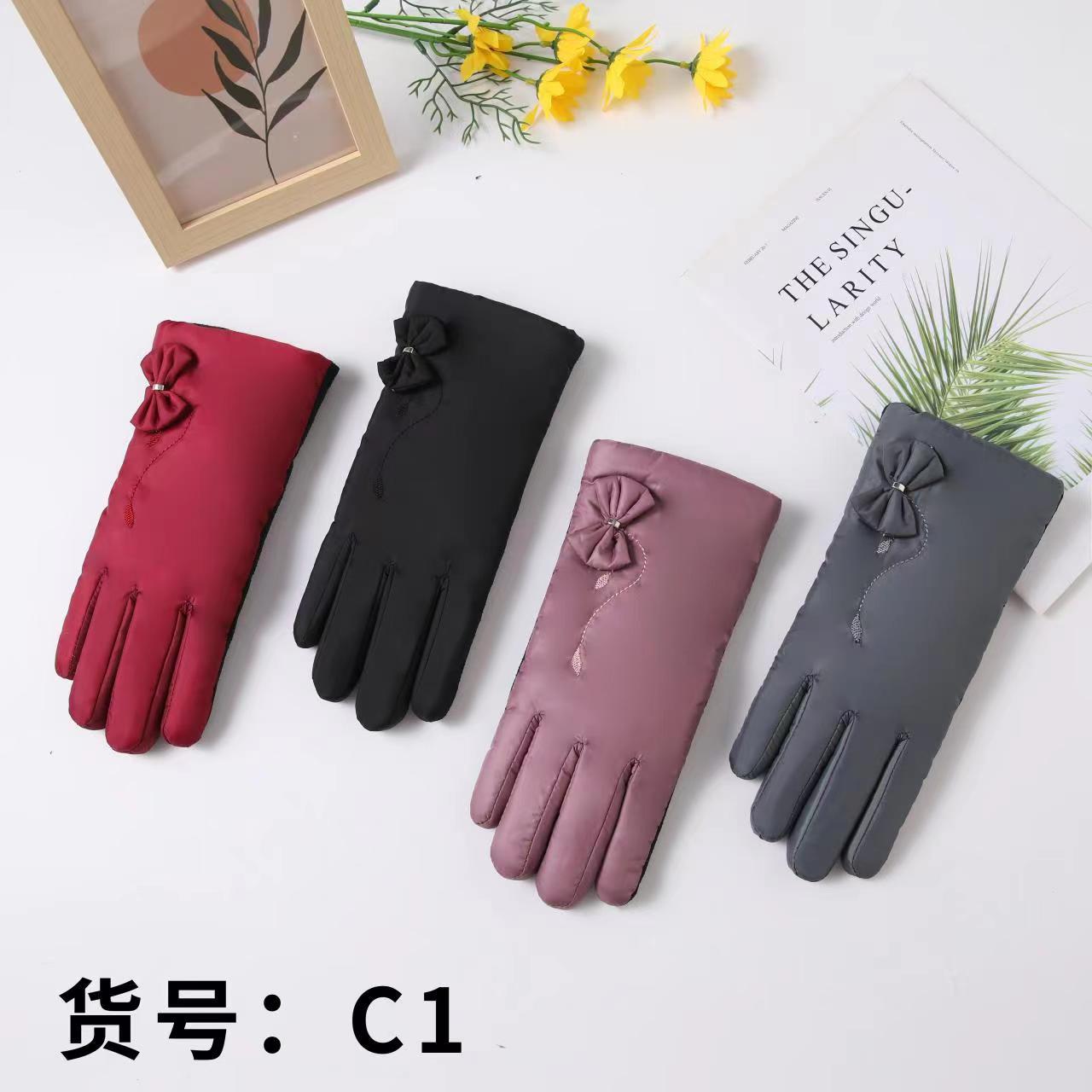 Cross-border adult gloves for women, warm gloves for street stalls, bicycle riding in stock, casual with fleece wholesale pic 8