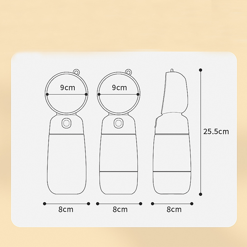 宠物水杯狗狗外出水壶便携式随行杯遛狗宠物水粮杯狗喝水宠物用品详情10