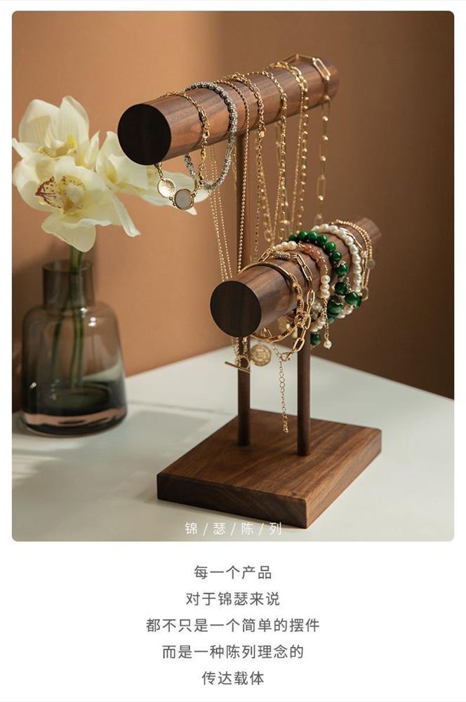 实木饰品展示架项链耳钉耳环饰品珠宝陈列道具拍摄首饰展示详情5