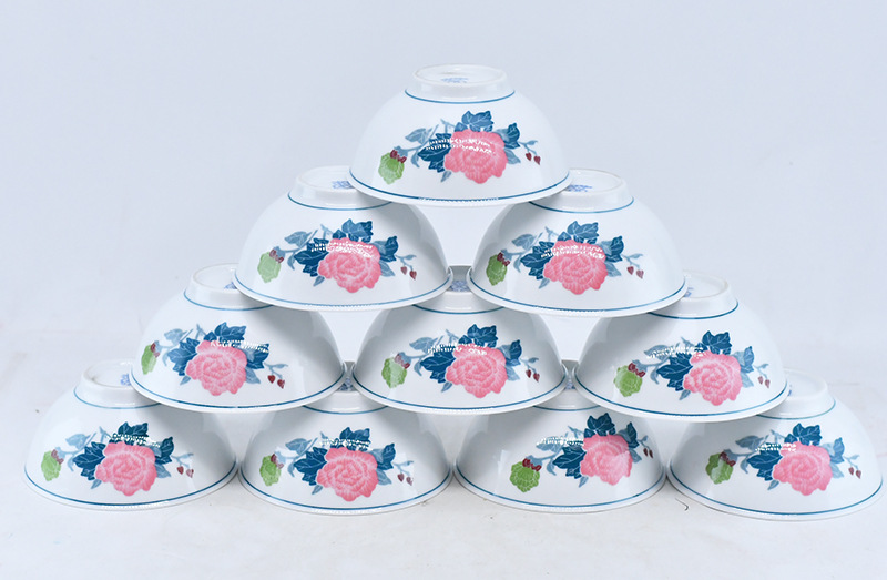 牡丹花瓷餐具碗碟勺杯礼盒套装家用大号菜盘陶瓷碗碟碗盘全套批发详情4