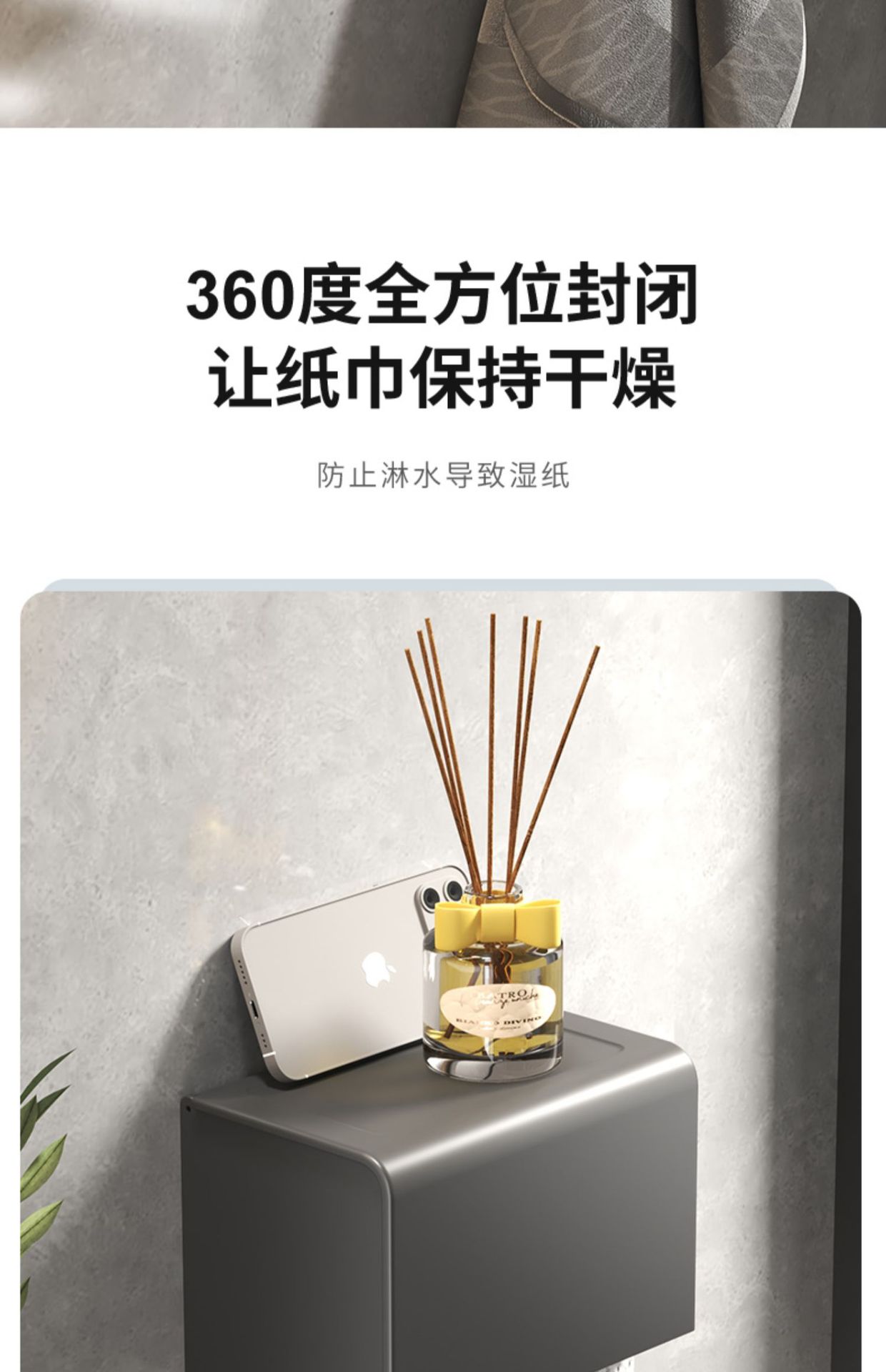 Gun gray folding bath towel rack, non-drilling bathroom storage rack, multi-functional bathroom toilet towel rack storage pic 38