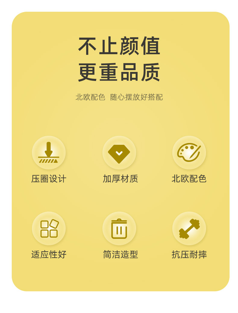大号家用圆形塑料垃圾桶无盖带压圈厨房卧室卫生间收纳桶杂物桶02102-0370详情2