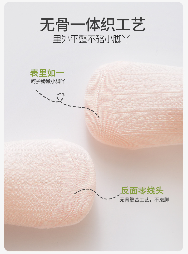 宝宝袜子夏季薄款婴儿a类棉网眼透气防蚊袜长筒过膝袜新生儿童袜详情7