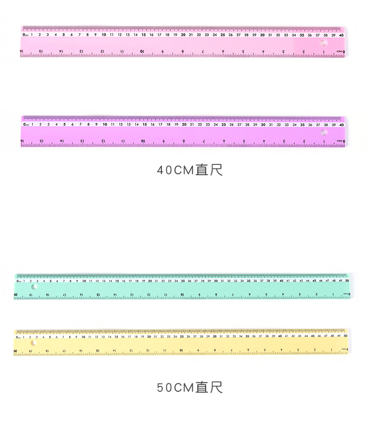 New multi-functional one-horned deer macaron color creative plastic ruler, student learning supplies set, custom-made for export pic 6
