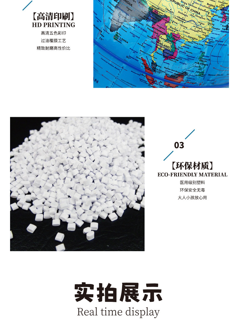 英文万向世界地球仪中小学生地理课堂学习教材儿童启蒙教学用具详情9
