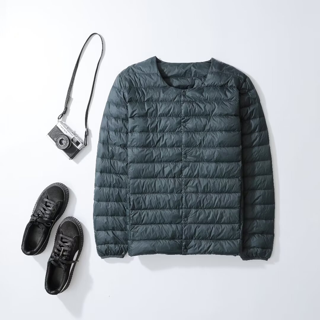 2025新款轻薄羽绒服男圆领可变V领内胆羽绒外套中青年内搭保详情17