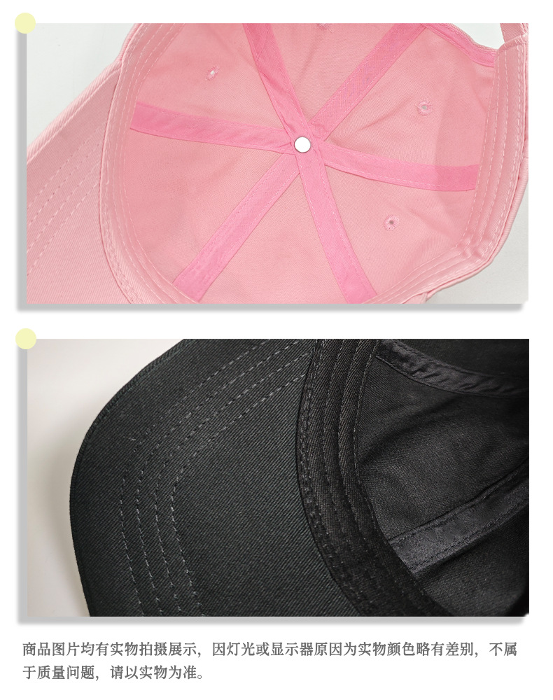 New letter S baseball caps for both men and women, all-season sun protection baseball caps with applique embroidery, factory small batch sampling pic 5