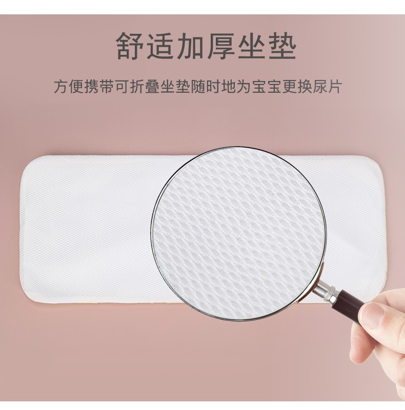 跨境高级感双肩背包多功能妈咪包母婴外出轻便大容量折叠婴儿床包详情5