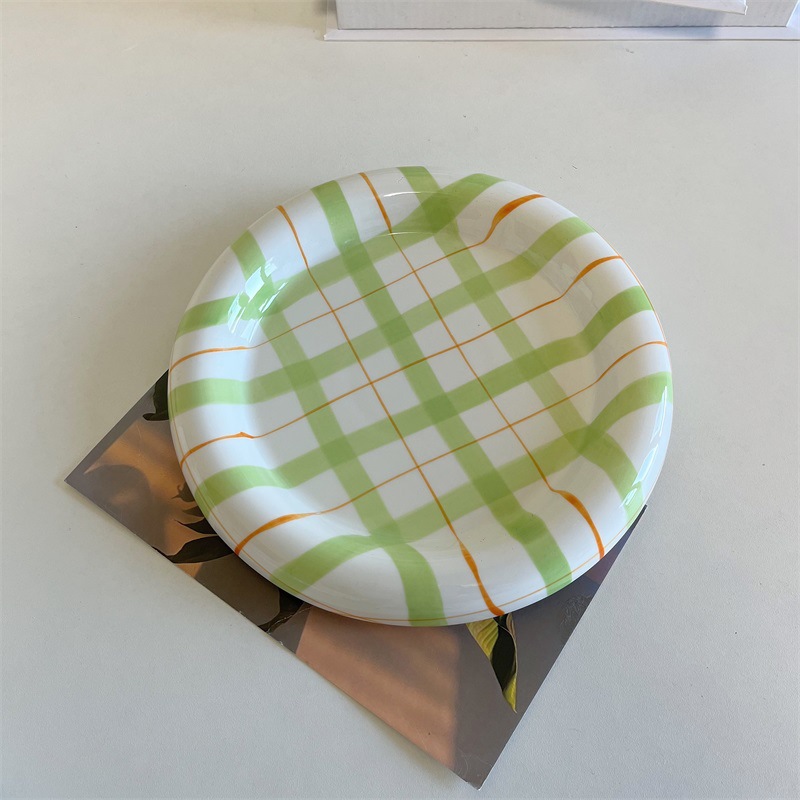 Internet-famous dudu plate, ceramic plate, home high-end dining plate, Ins-style cake and dessert plate, afternoon tea Western dining plate pic 8