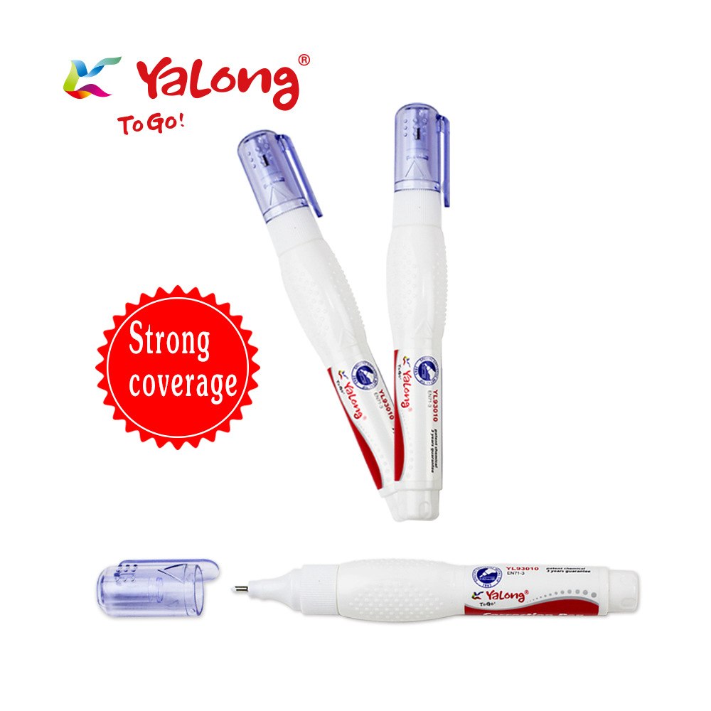 Yalong white liquid correction tape, correction fluid correction pen pic 5