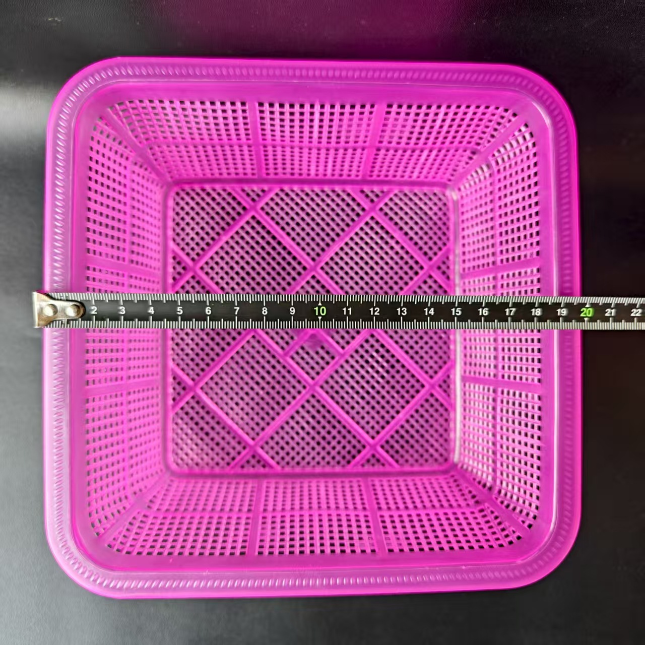 【 Zone 2-2 】 Square rice basket 400 yuan per piece, square rice basket, household retail storage, fruit basket, fruit basket, kitchen vegetable washing, colored basket, 2 yuan pic 1