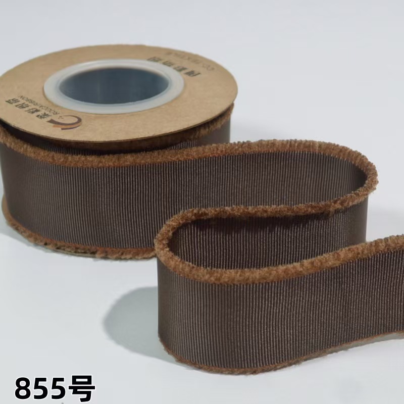 螺纹须边带厂家直销50码每卷服装玩具辅料手工蝴蝶结礼品包装丝带详情4