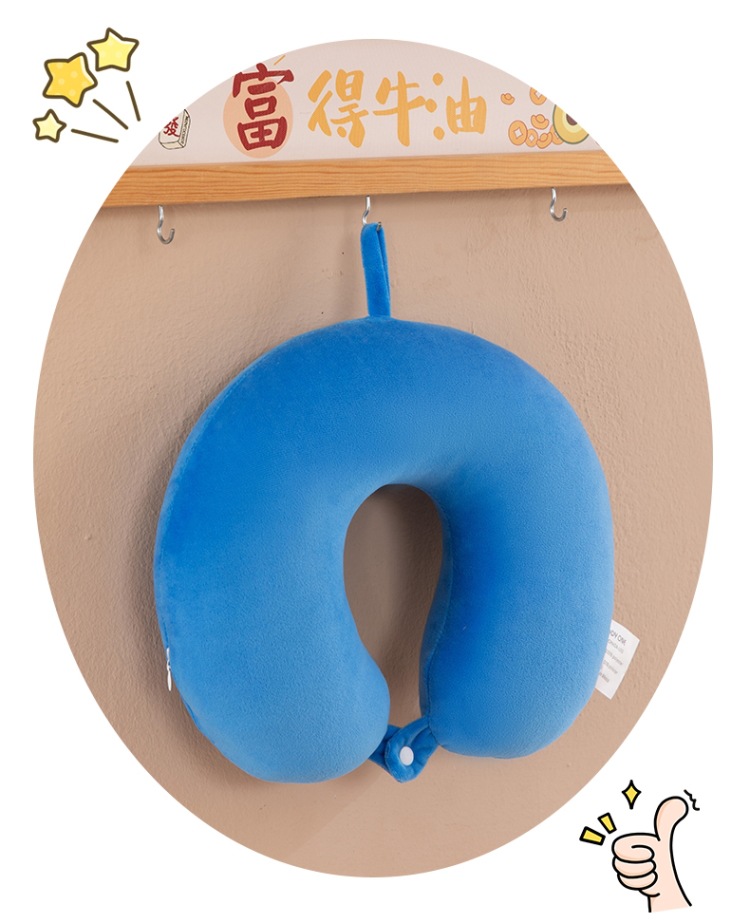 哇噢定制PP棉u型枕水晶绒护颈枕午睡礼品飞机坐车旅行u型枕头批发详情15