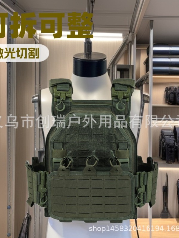 跨境户外战术背心快拆可调节快拆战术马甲特勤装备作训外贸MOLLE详情2