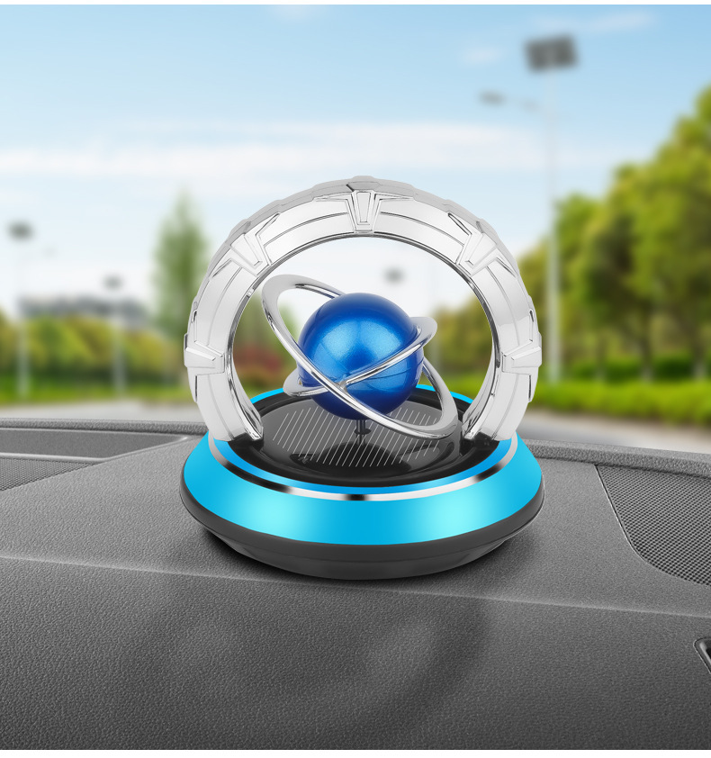 2025 New solar-powered car fragrance, rotating planet, Galaxy globe, car perfume, decorative fragrance pic 18