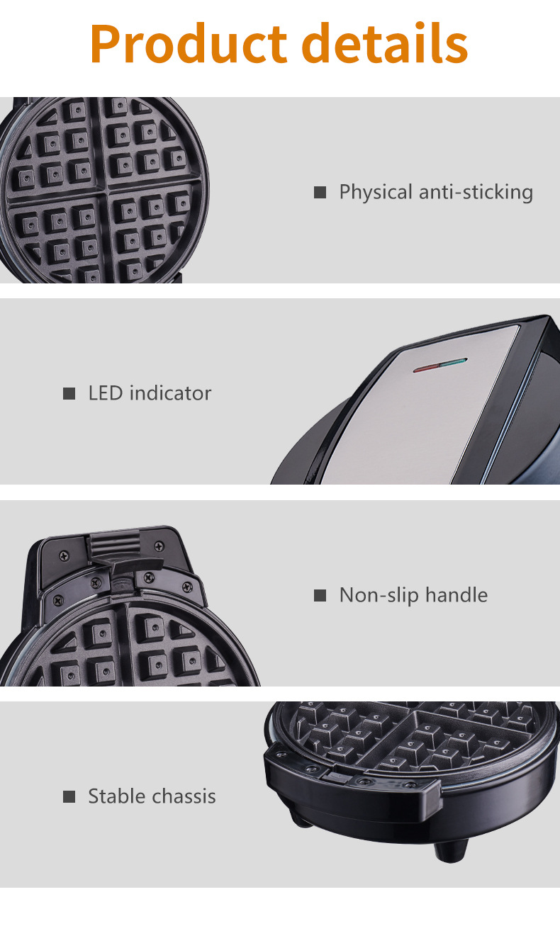 Foreign trade export SOKANY08006 sandwich machine, detachable 3-in-1 waffle doughnut machine, cartoon cake machine pic 8