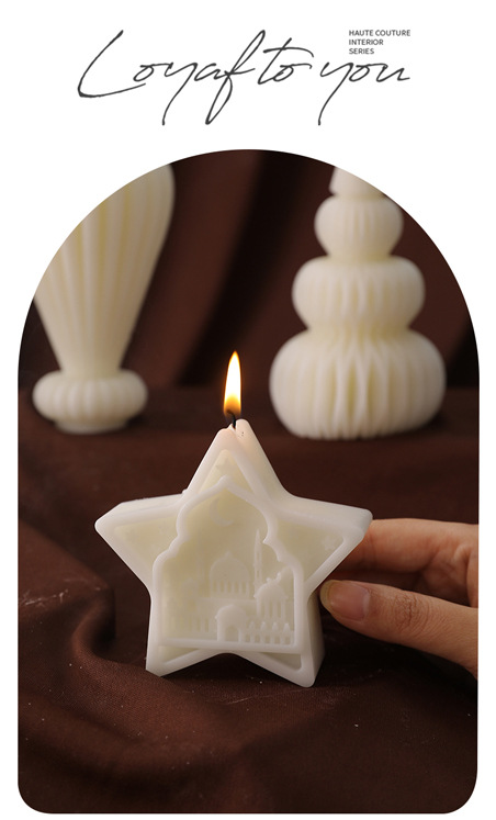 中东风格建筑造型蜡烛现货批发星月城堡节日装饰香薰蜡烛candle详情11