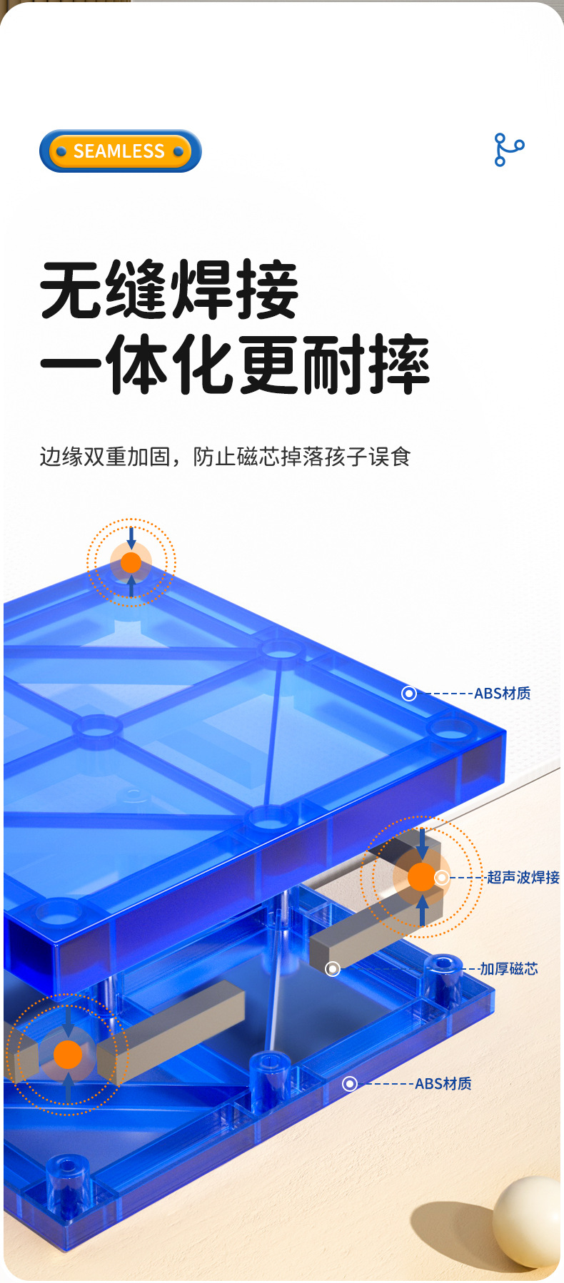 益智儿童玩具透明炫彩磁力积木磁铁拼搭积木男孩女孩磁力玩具详情5