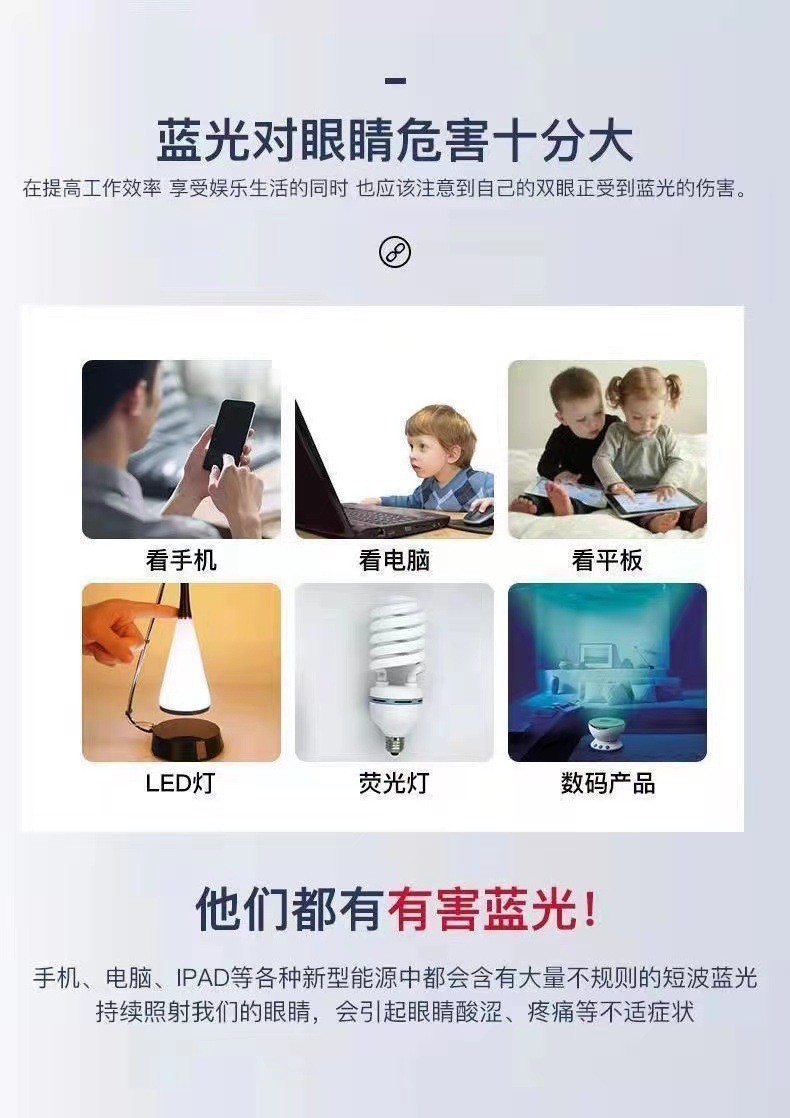 智能变焦老花镜自动调节度数远近两用高清防蓝光时尚无框老年眼镜详情8
