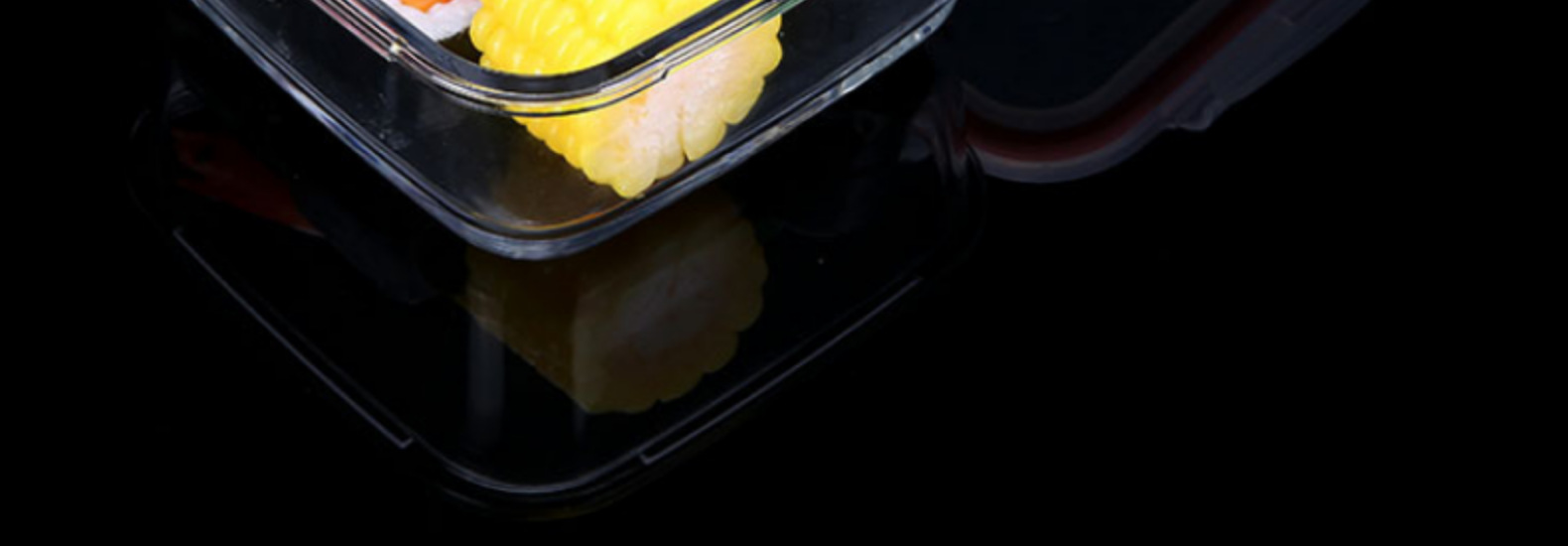 批发现货方形矩形玻璃饭盒上班族便当餐盒分隔微波炉餐具精美包装详情12