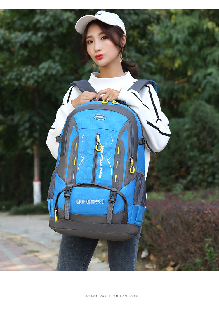 跨境外贸新款户外背包双肩包男女徒步运动旅行休闲露营登山包批发详情11