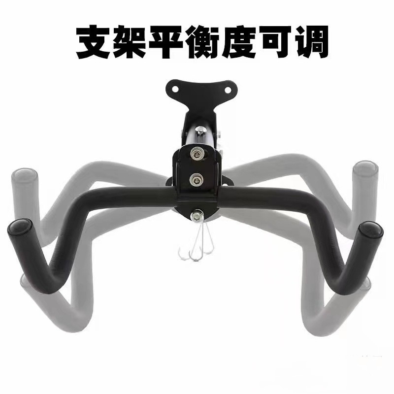 Mountain bike, bicycle wall hook, household indoor metal folding parking rack accessories, helmet hanging pic 6
