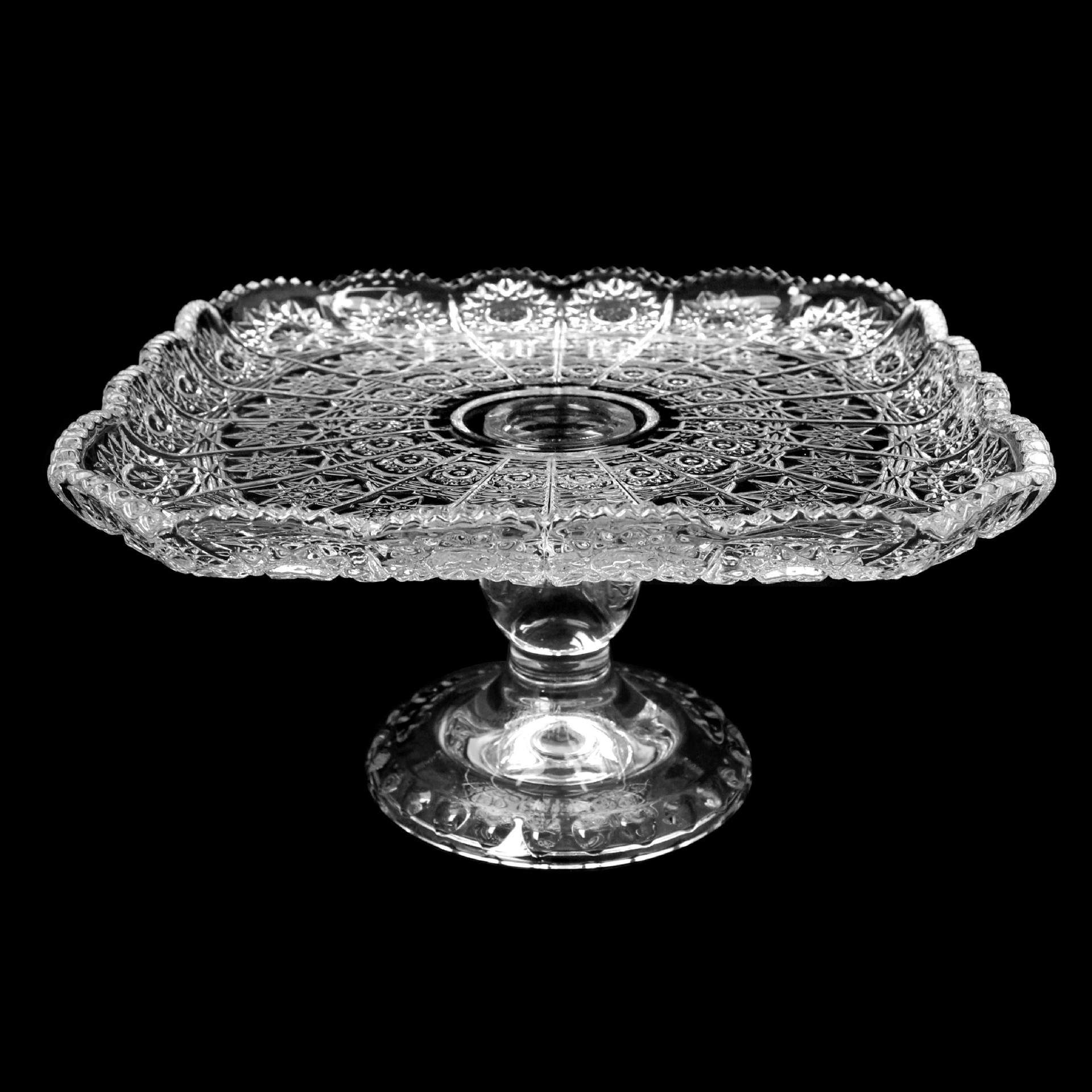 太阳花玻璃脚水果盘果斗糖缸成套系列中东跨境热销详情15