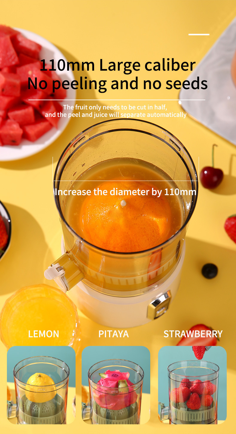 Cross-border juicer, multi-functional household portable electric small residue and juice separator, no-cut fruit and vegetable juice maker pic 14