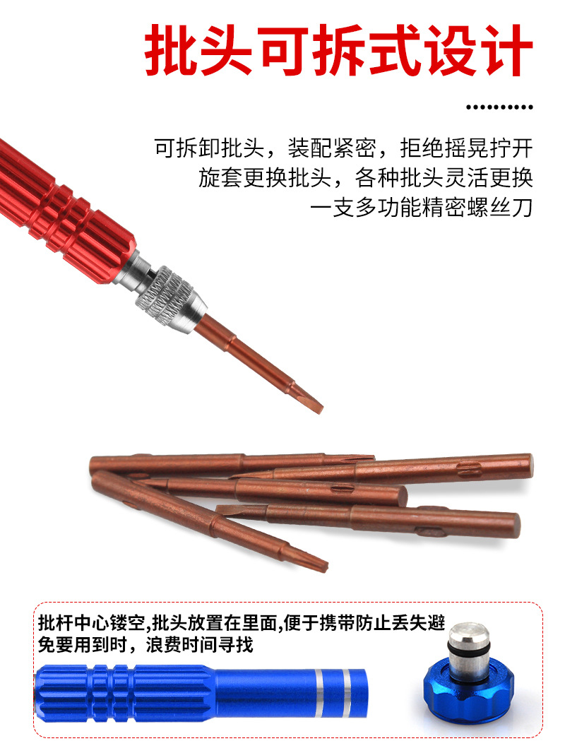 A universal five-in-one maintenance tool screwdriver set for iPhone screwdrivers, suitable for disassembly and installation pic 1