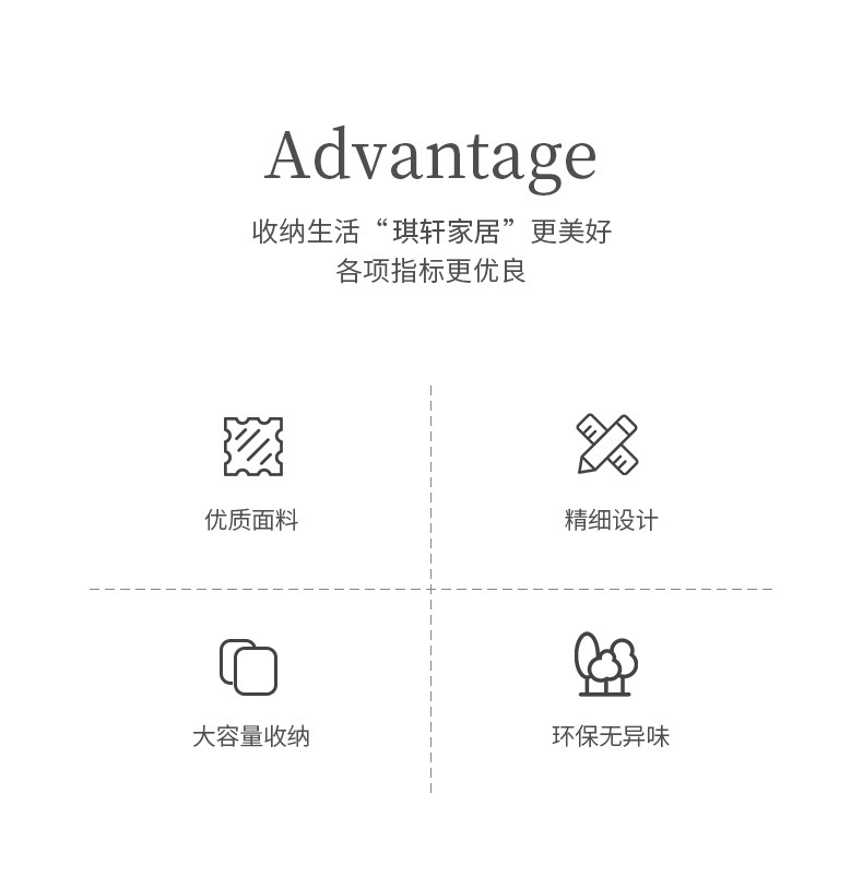 衣服收纳箱装衣物袋衣柜折叠整理箱宿舍柜布艺储物盒百纳箱防尘详情2