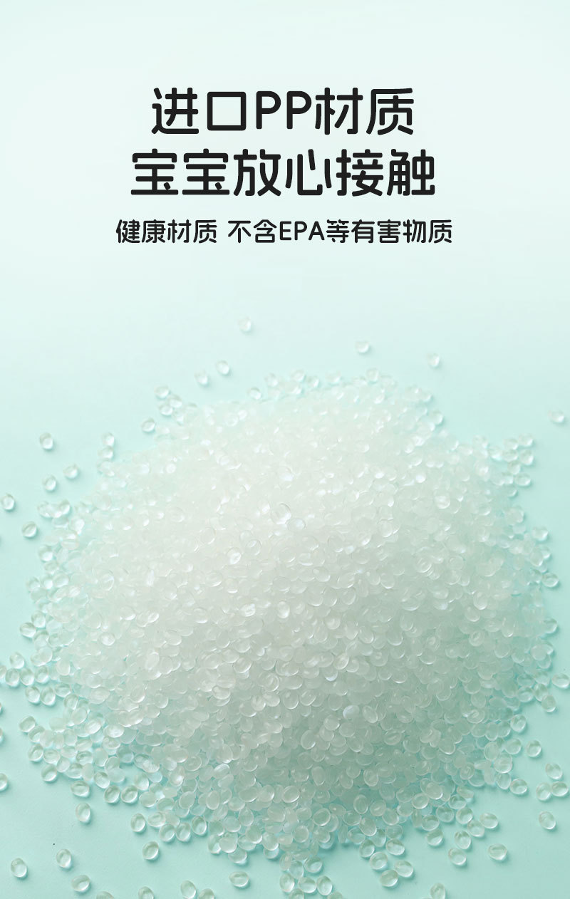 Colorful cartoon baby anti-choking PP bottle set suitable for newborns, 0-3 months old baby bottle, mother and baby factory pic 2