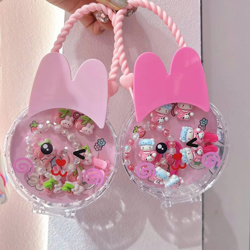 儿童首饰套装儿童发圈手链发夹套装儿童首饰礼盒动物包包儿童饰品详情25