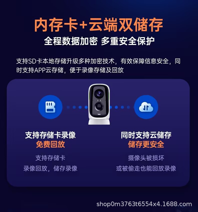 神眸BC4Pro/SC4Pro智能摄像头家用监控360度旋转免插电高清免流版详情21