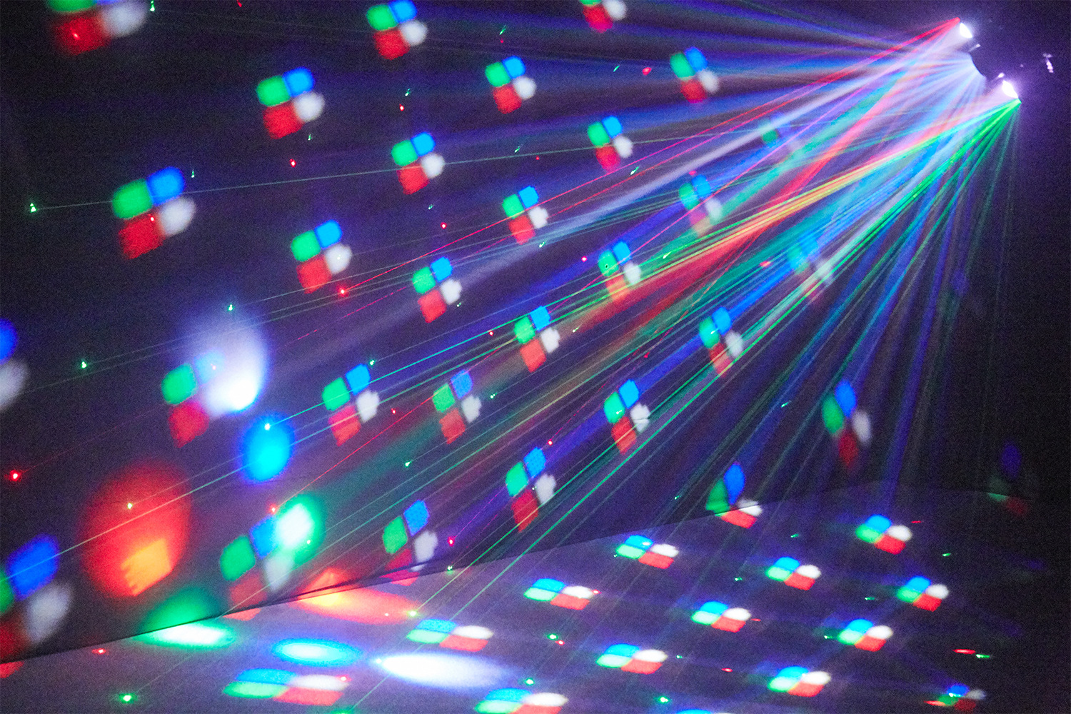 双臂双头光束灯摇头灯旋转激光灯KTV酒吧舞蹈闪光灯效果彩灯跨境详情9