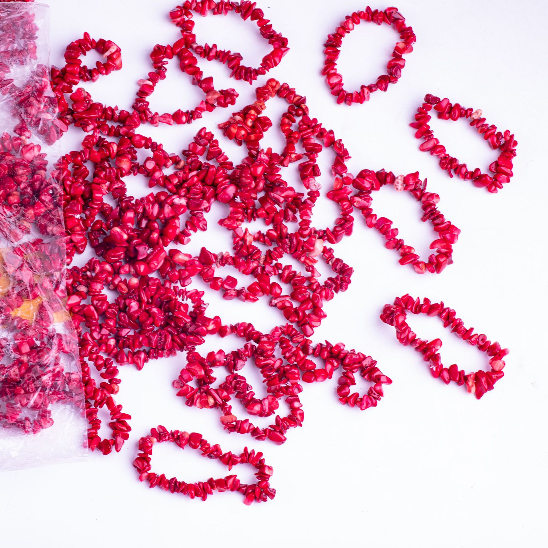 批发天然石水晶碎石女士链条手串不规则小碎石紫晶手串手饰品详情16