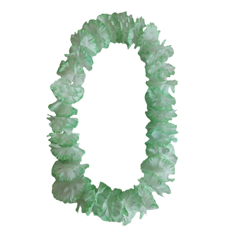 厂家批发纯色彩色夏威夷大康乃馨花环跨境货源源头厂家现货供应详情2